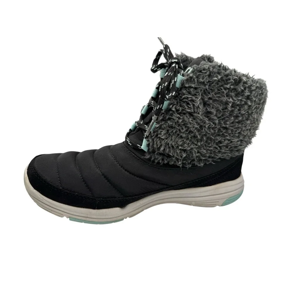 Ryka Women's Winter Boots Size‎ 8 Black Insulated Lace Up Outdoor Comfort Boots - Picture 10 of 16